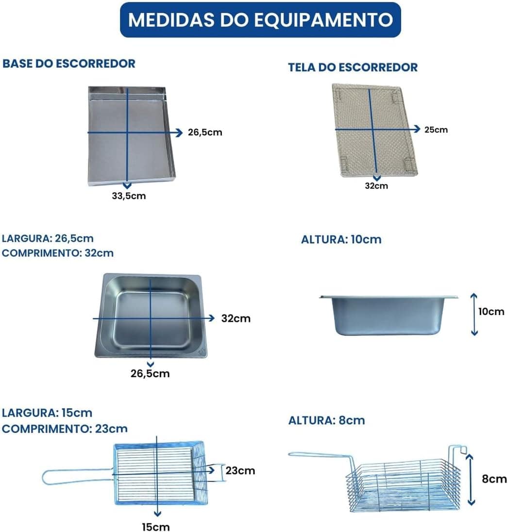 Fritadeira Industrial Elétrica Cuba 5l Com Escorredor M(110) | É bom mesmo? Descubra antes de comprar - Image 5
