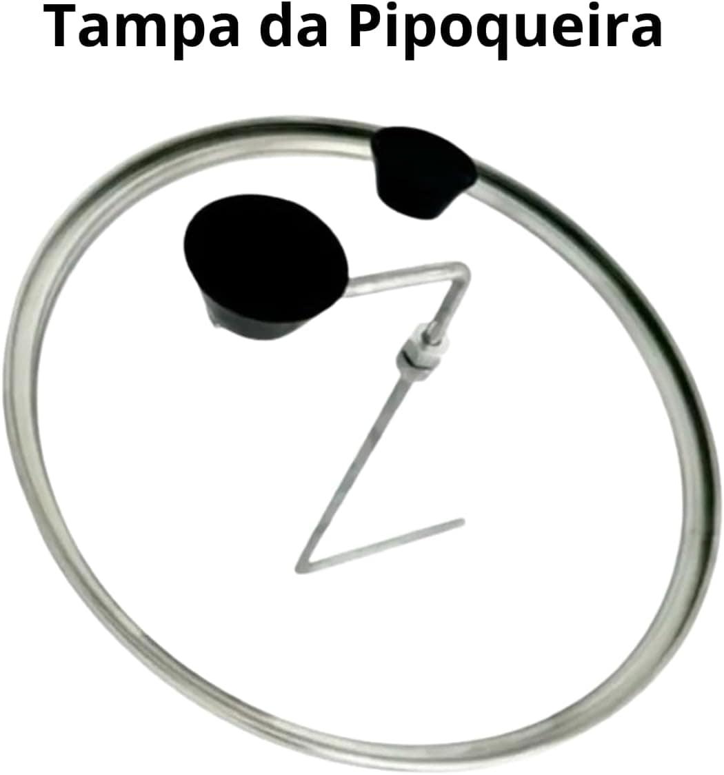 Panela de Pipoca Pipoqueira Tampa Vidro Antiaderente Sem Ole... - Image 4