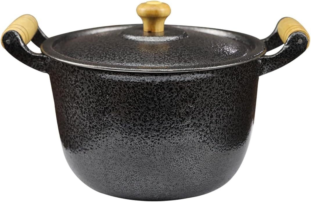 Caldeirão Aluminio Preto Para Feijão 24 cm 5,1 Litros