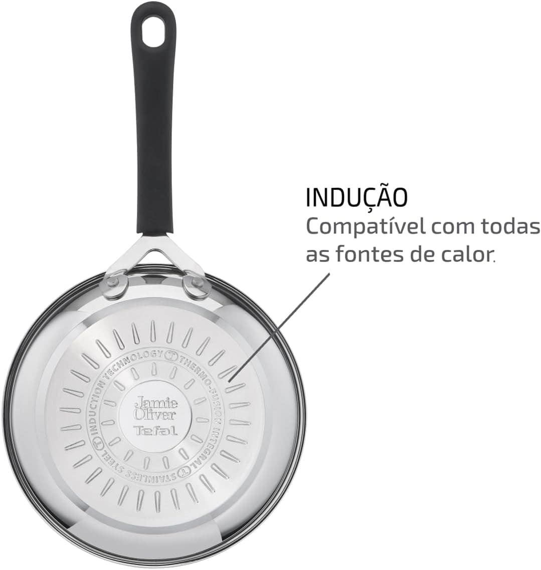Frigideira Aço inox Com Indução Tefal Jamie Oliver 20cm - Image 4