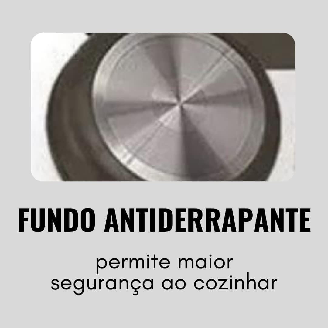 CONJUNTO DE PANELAS TEFLON ELEGAN PRETO 8 PEÇAS MARPAL - Image 4