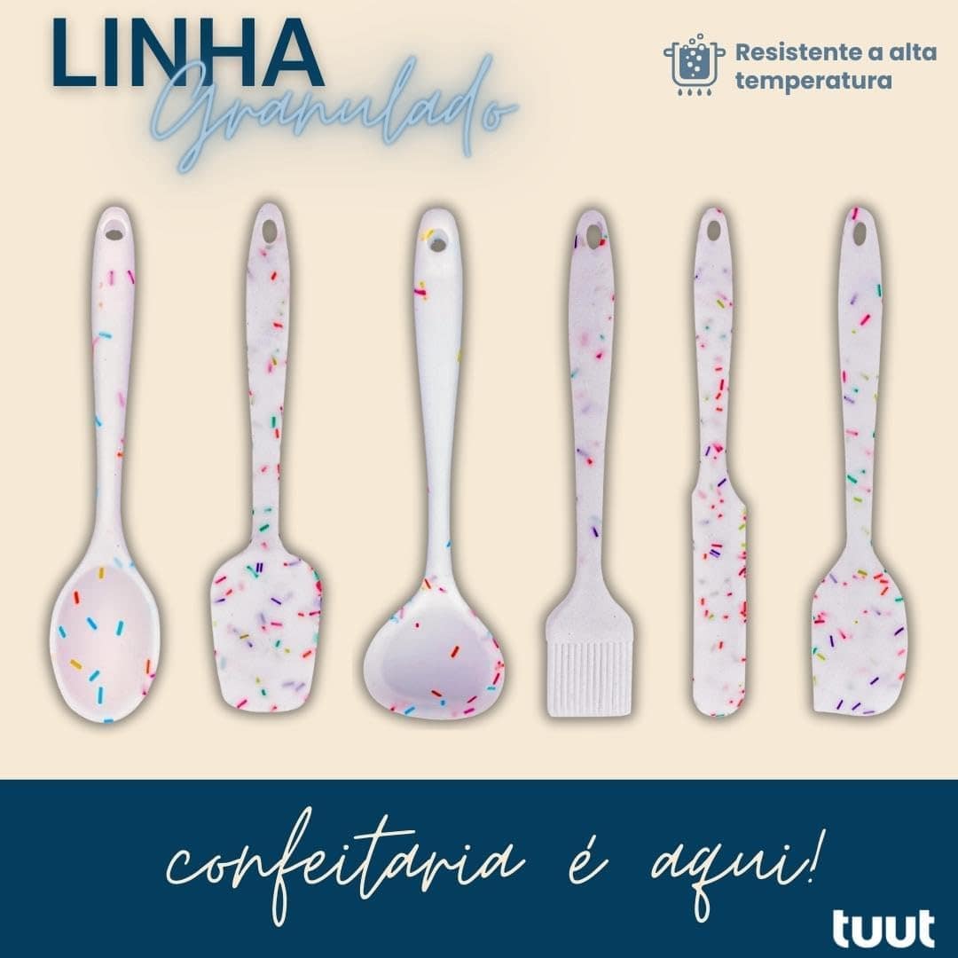 Tuut Linha Granulado Color, Colher de Silicone para Confeita... - Image 3
