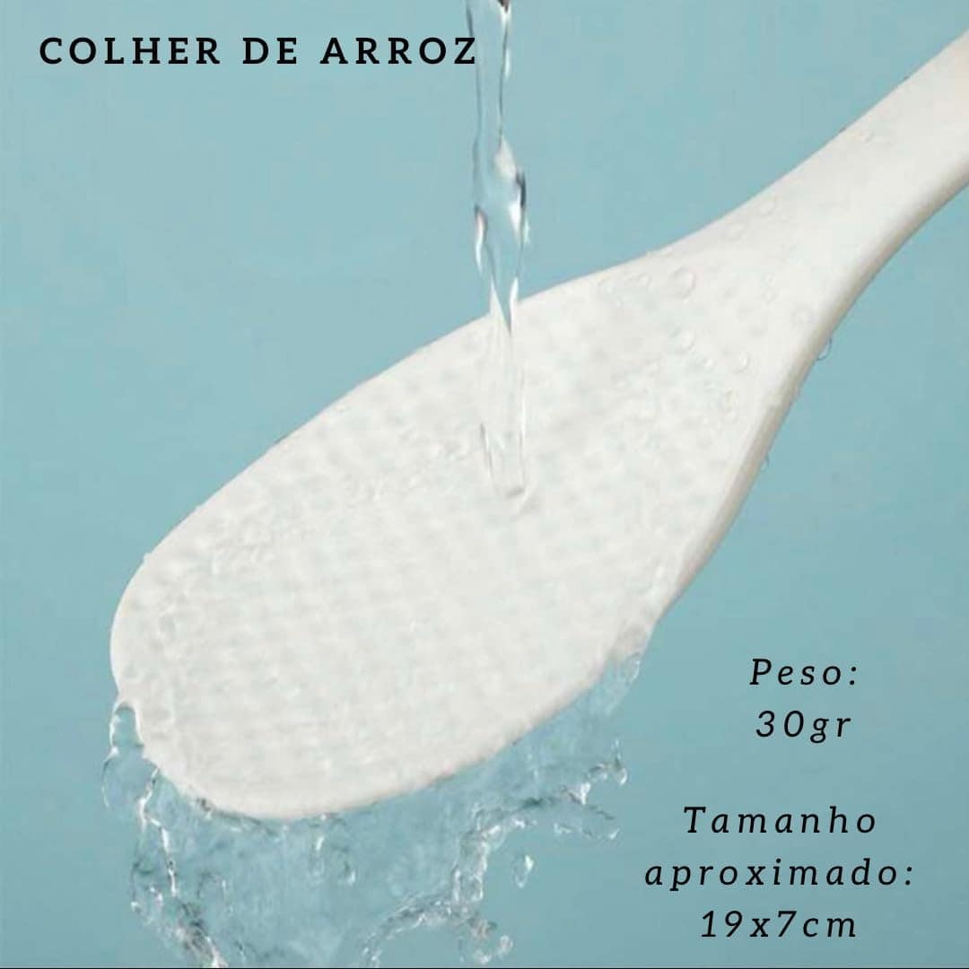 Kit com 2 Colheres Para Arroz Panela Elétrica Japonês Multiu... - Image 5