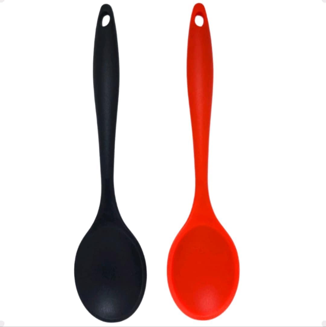 2 Colheres De Arroz Silicone Maciço Não Riscam Panelas (KIT ...
