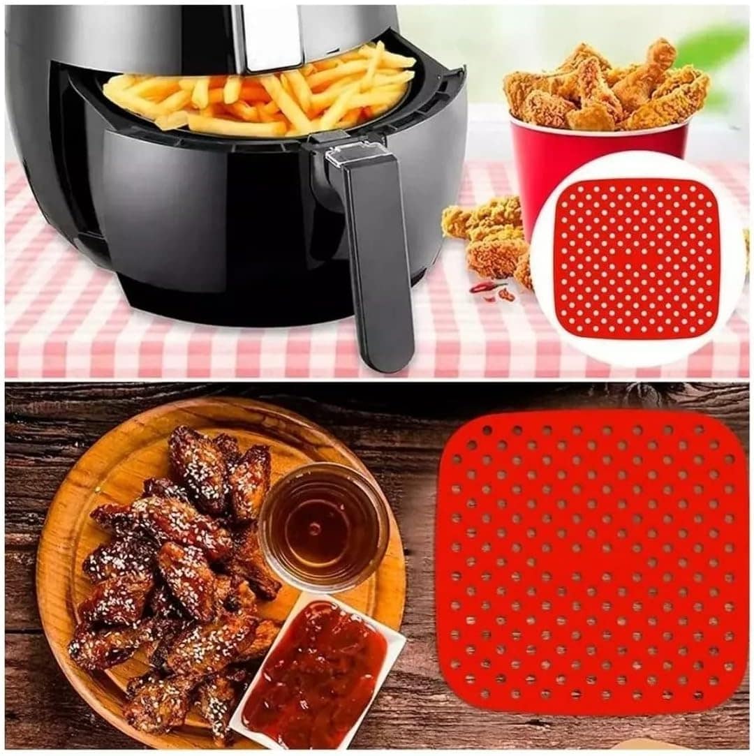 Tapete Silicone Air Fryer Tapete Protetor Fritadeira Antiade... | É bom mesmo? Descubra antes de comprar - Image 3