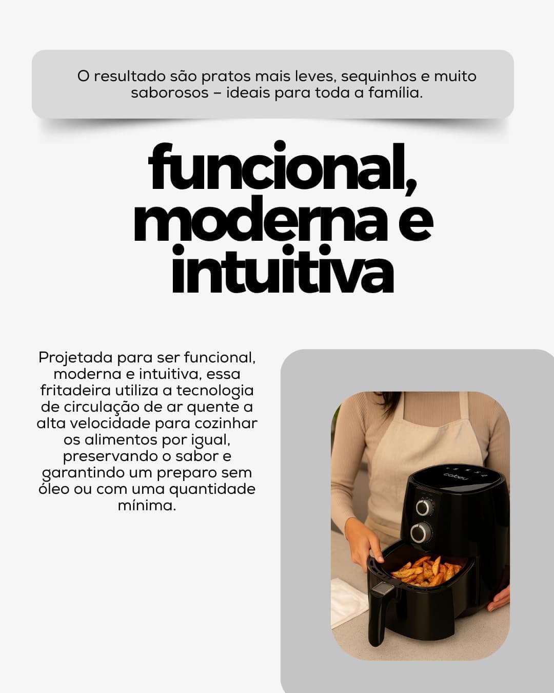 Air Fryer Fritadeira Elétrica Sem Óleo 3,8l 1350w 110v Preto | É bom mesmo? Descubra antes de comprar - Image 4