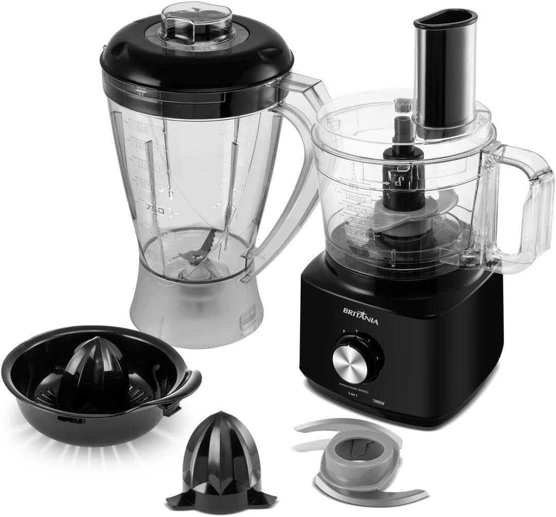 Multiprocessador Britânia 1000W 3 em 1 Lâminas Inox BMP900C ... - Image 8