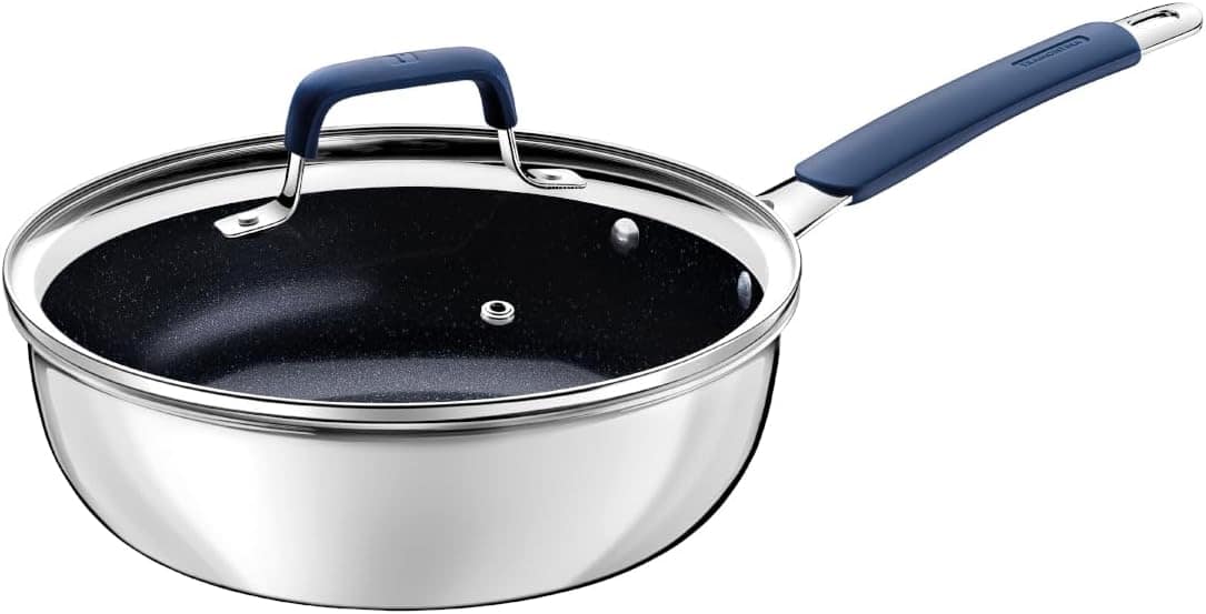 Frigideira Funda Com Tampa Tramontina Romagna Em Aço Inox E ...