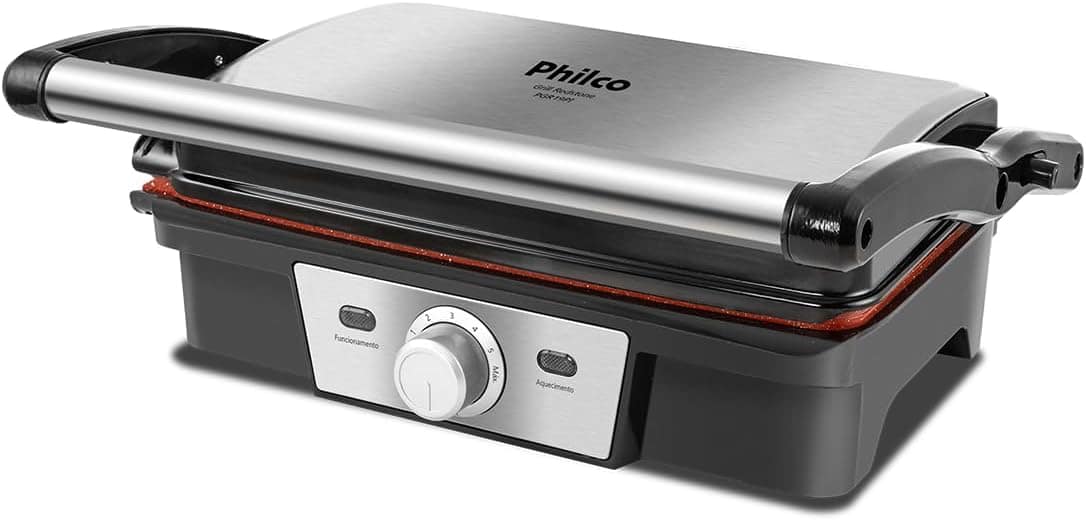 Grill Philco PGR19PI Revestimento Redstone 7 temperaturas 22...