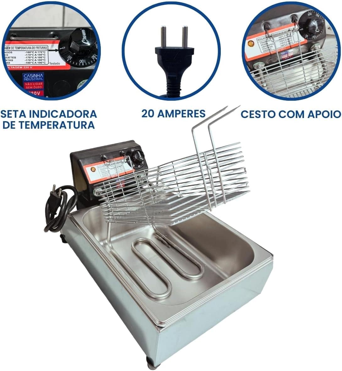 Fritadeira Elétrica Industrial Cuba 5L Econômica (110volts) | É bom mesmo? Descubra antes de comprar - Image 3