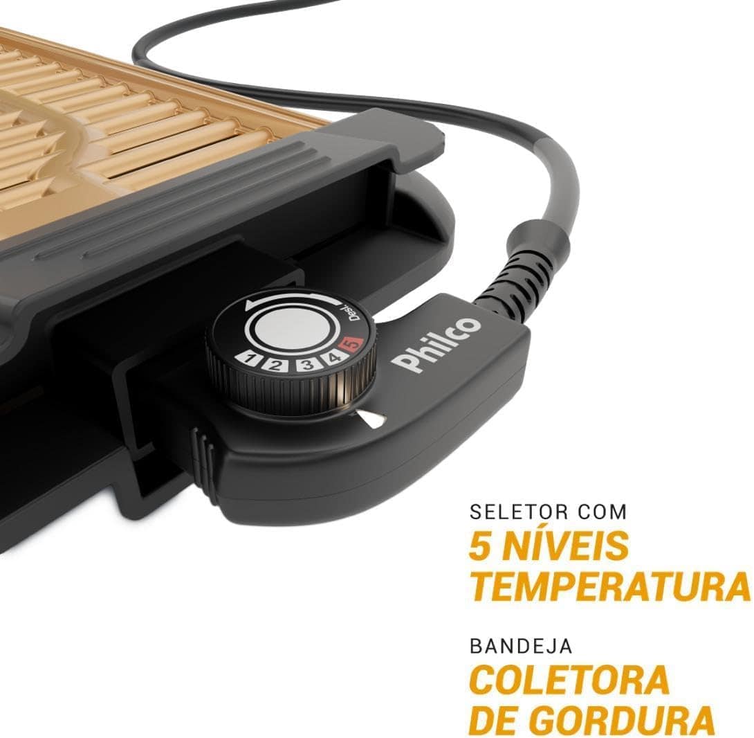 Churrasqueira Elétrica Philco 1200W ; Desmontável e fácil de... - Image 12