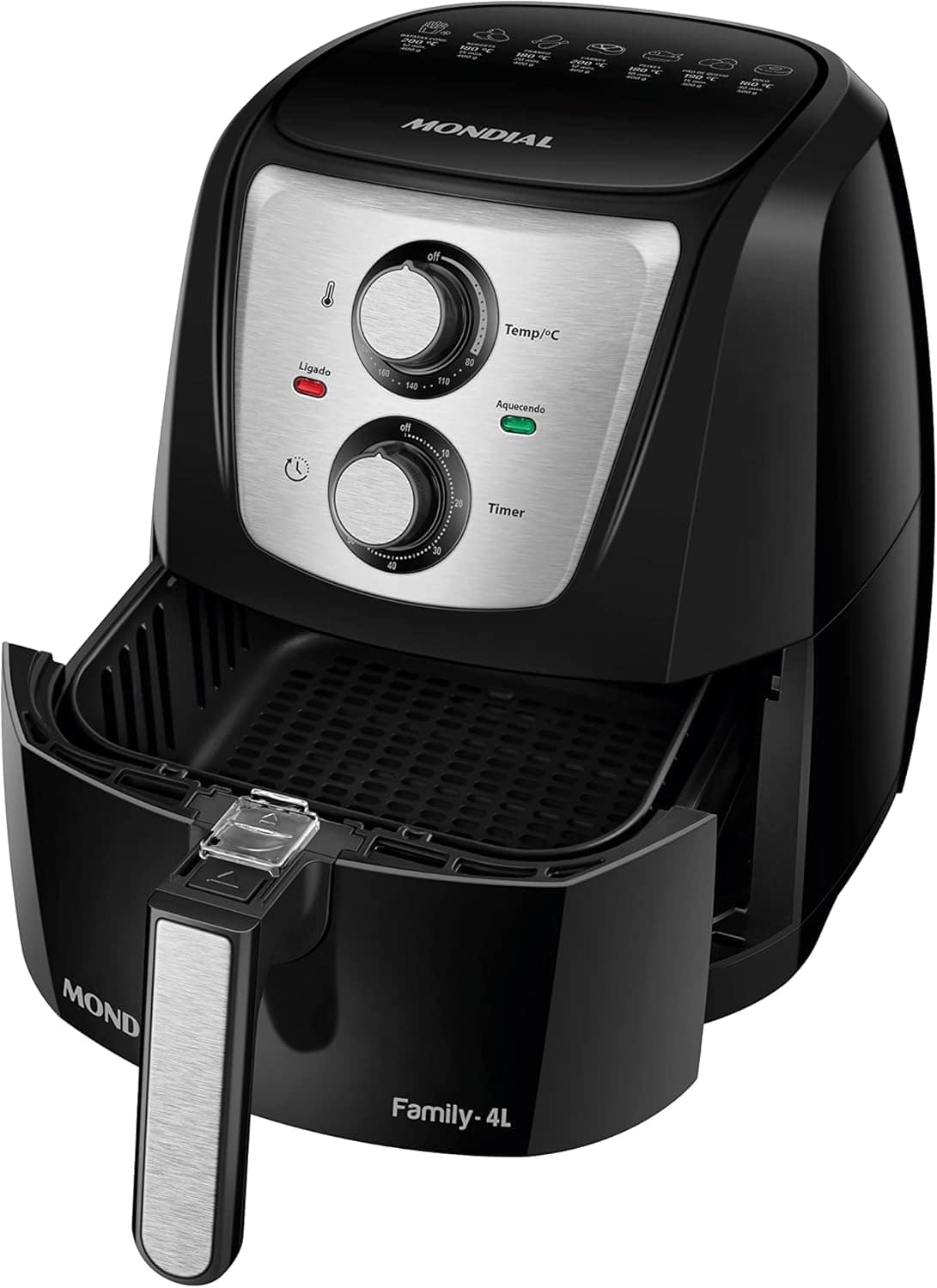 Fritadeira Sem Óleo Air Fryer 4L, Mondial, Preto/Inox, 1500W... | É bom mesmo? Descubra antes de comprar - Image 2