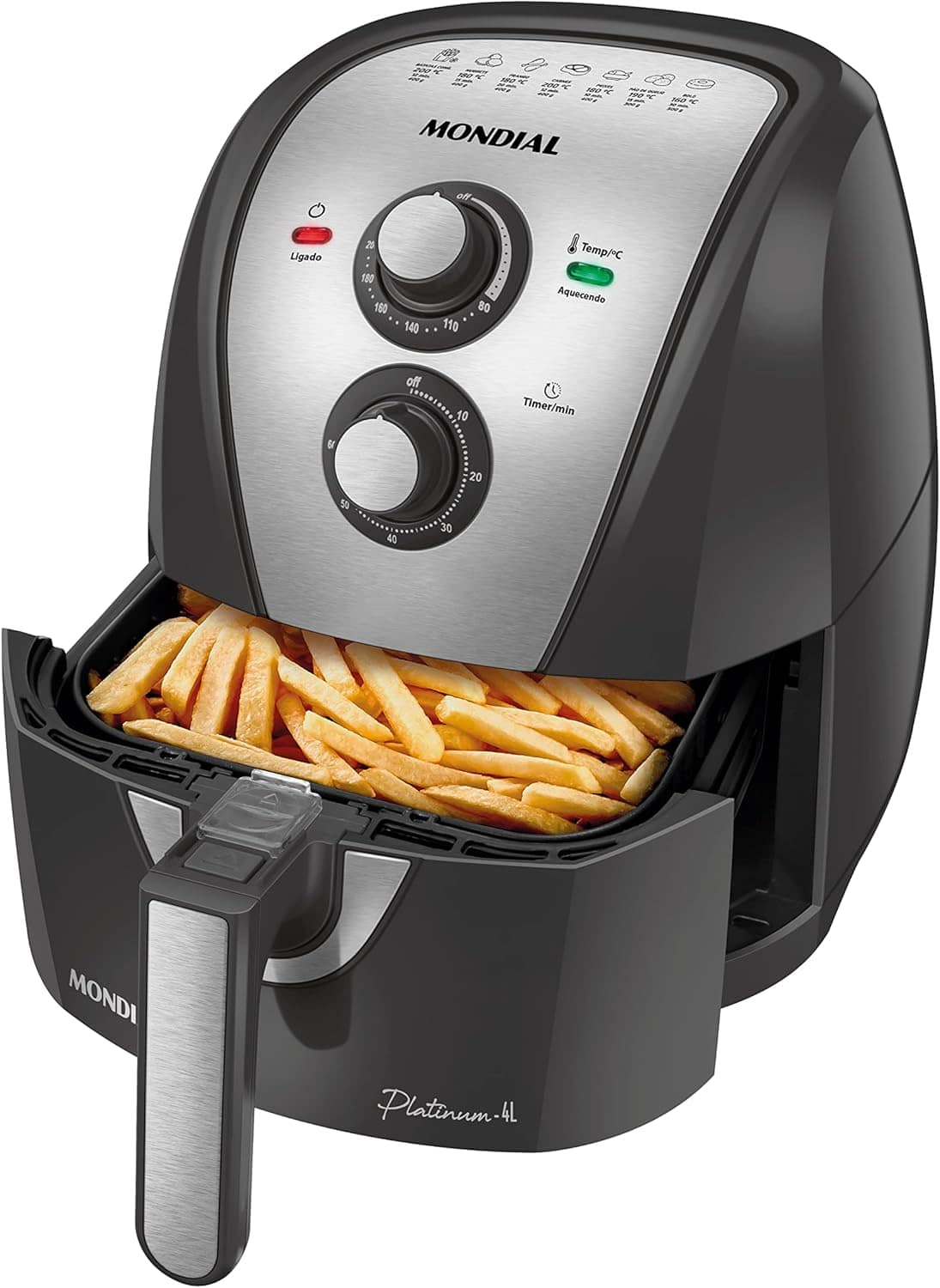 Fritadeira Sem Óleo Air Fryer 4L, Mondial, Grafite/Inox, 150... | É bom mesmo? Descubra antes de comprar