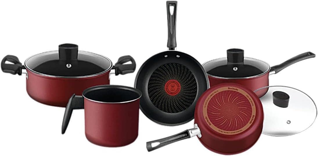 Jogo de Panelas Rochedo Limpa Fácil 4 peças Vermelho - Image 4