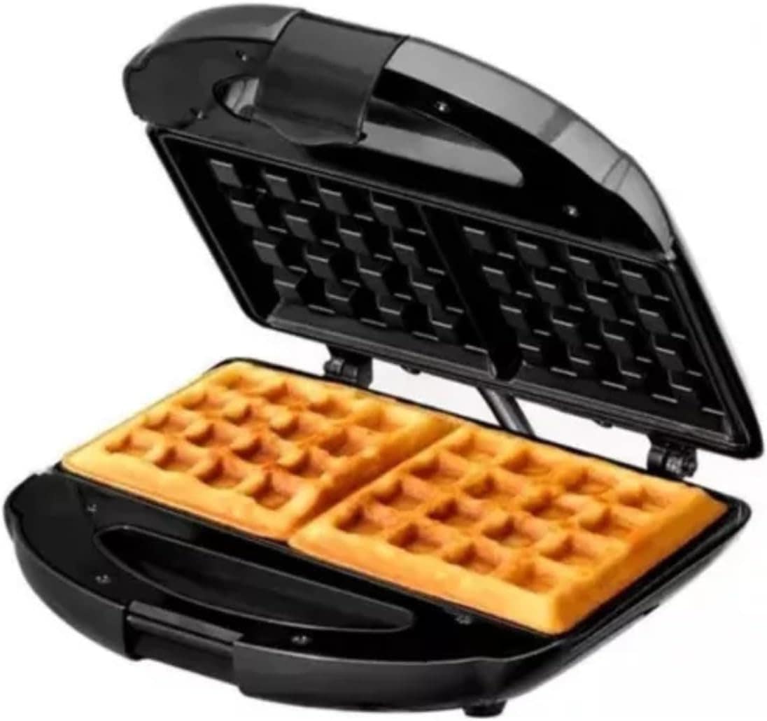 Máquina De Waflle Elétrica Dupla Forma Aparelho Para Fazer W...