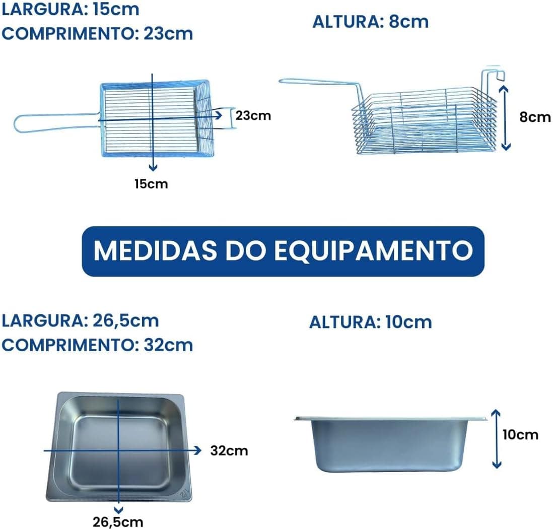 Fritadeira Industrial Elétrica Cuba 5l Inox Sem Frente | É bom mesmo? Descubra antes de comprar - Image 7
