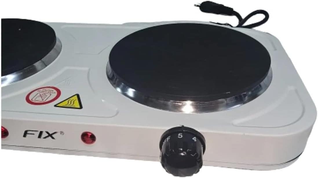 Fogareiro Elétrico Portátil de 2 Bocas 110V, Sortido, Compac... - Image 5