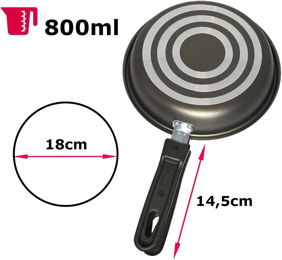 Frigideira Omeleteira Dupla Antiaderente Teflon Panqueca 18c... - Image 3