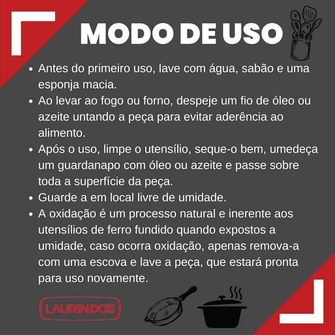 Chapa Bifeteira Alta Grelhada Bistequeira De Ferro Fundido - Image 3