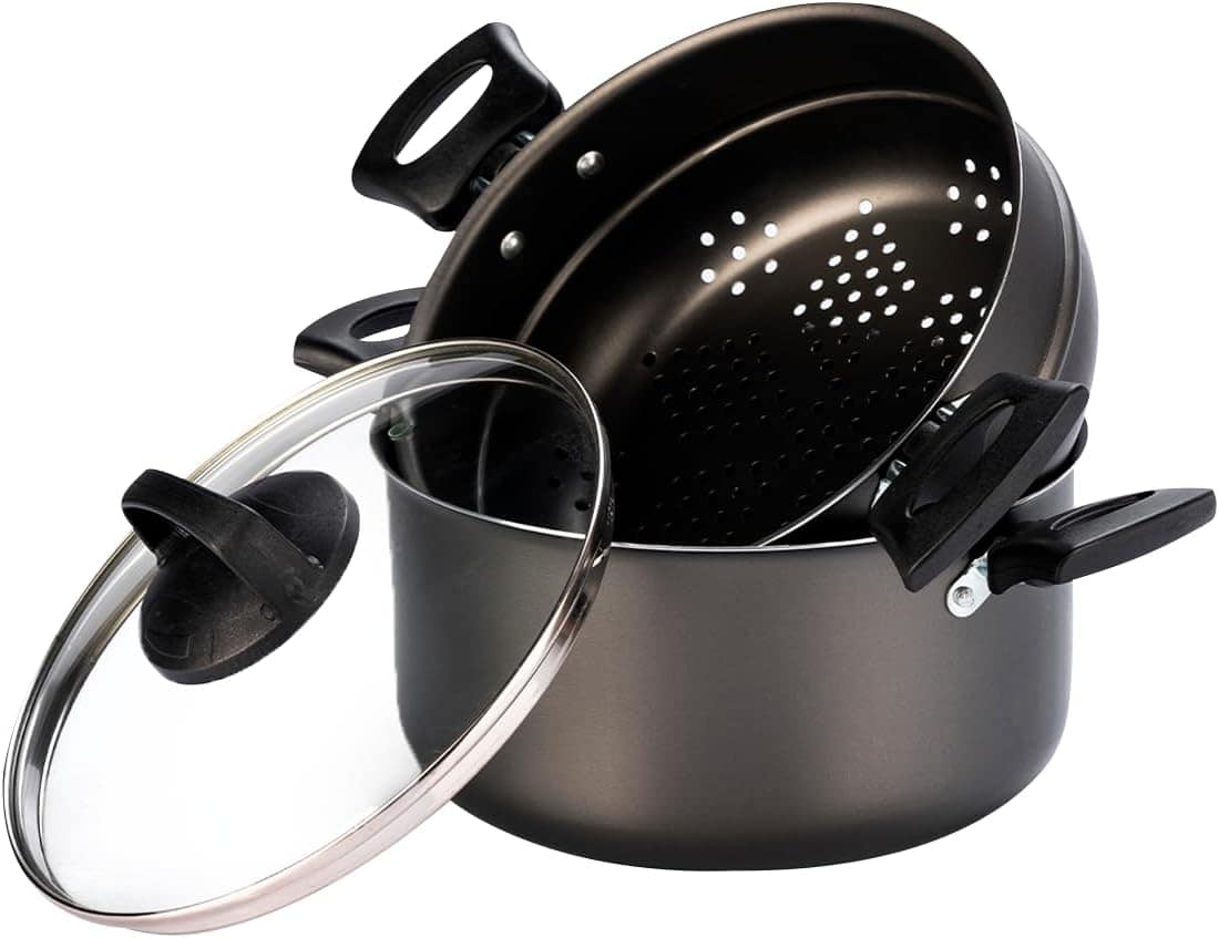 8215-Panela A Vapor Cozivapor 3 Em 1 Antiaderente 3,2 L Graf...