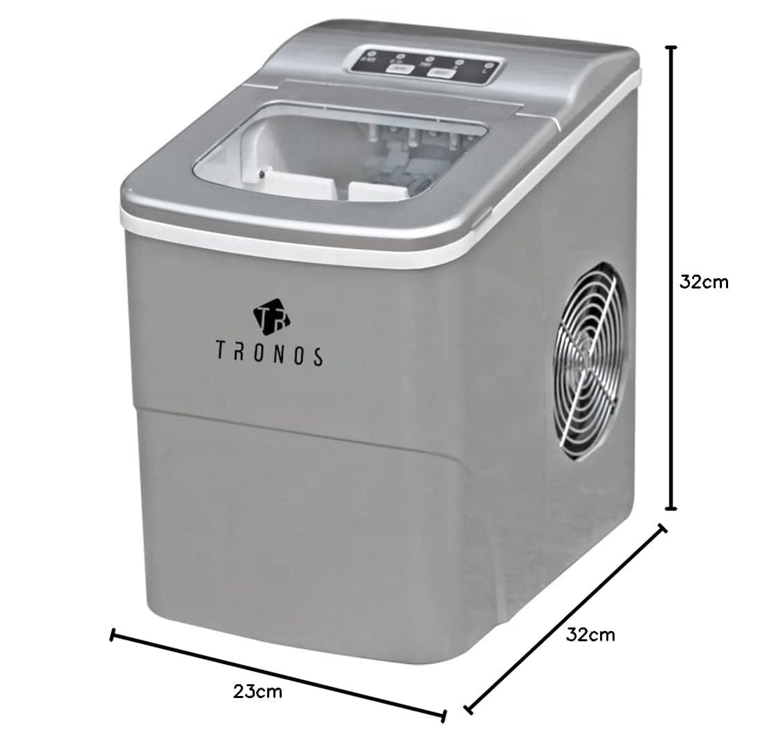 Máquina de Gelo Portátil Tronos B12-B Cinza 2 litros 12kg 11... - Image 5