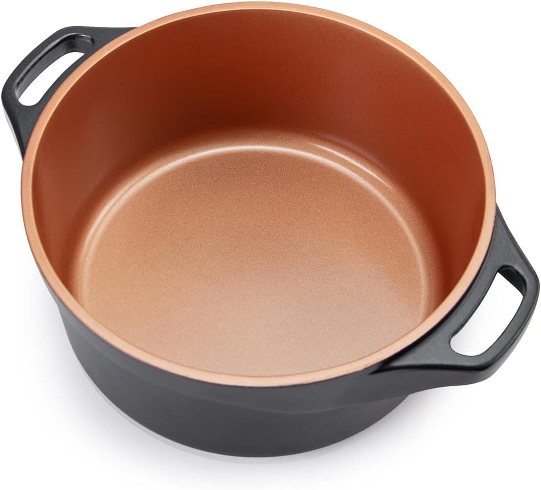 Panela Caçarola Revestimento Cerâmico 28 Cm Preta Le Cook - Image 4