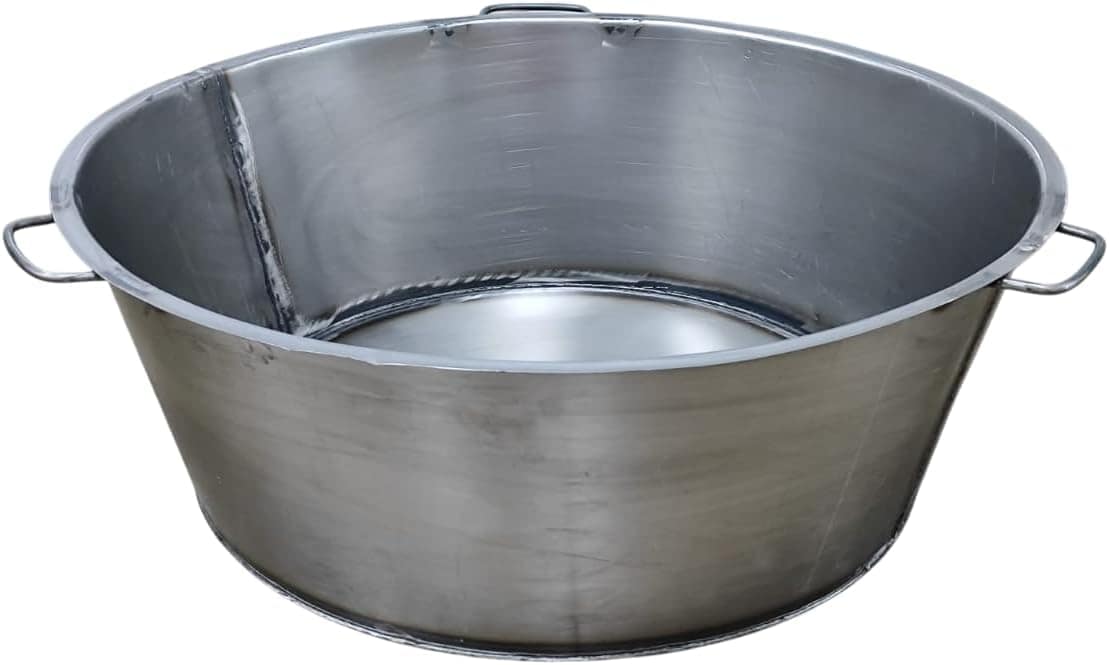 Tacho Redondo Para Banha N°6 com Tampa e Tripé - 108l - Konz... - Image 6