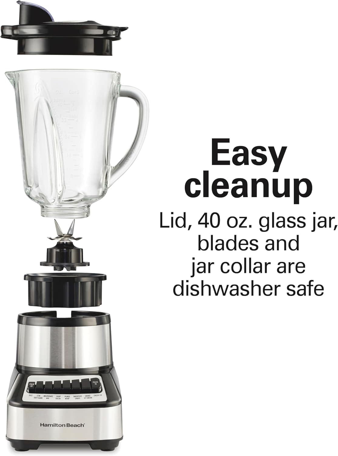 Hamilton Beach Liquidificador Wave Crusher com pote de vidro... - Image 6