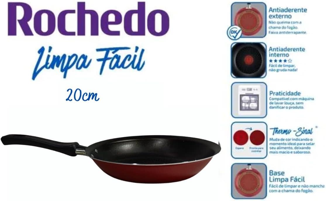 Frigideira Francesa 20CM Vermelho Rochedo - Image 4