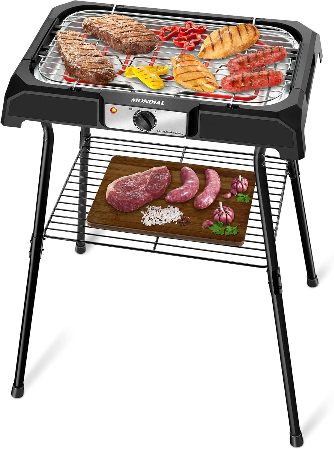 Churrasqueira Elétrica, Mondial, Preto, 2000W, 220V - CH-06