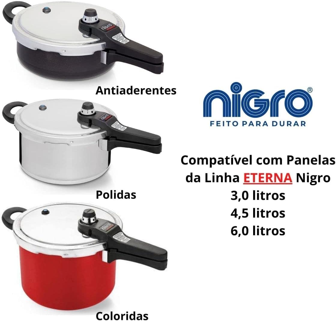 Kit Cabo De Panela Pressão Nigro Eterna Panela E Tampa - Image 4