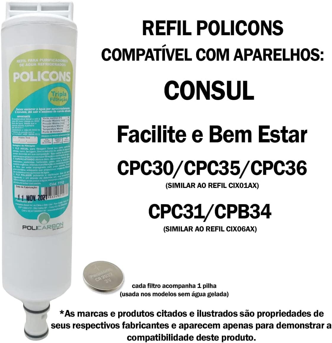 Kit 2 Refil Filtro Consul Compatível Purificador Bem Estar C... | É bom mesmo? Descubra antes de comprar - Image 6