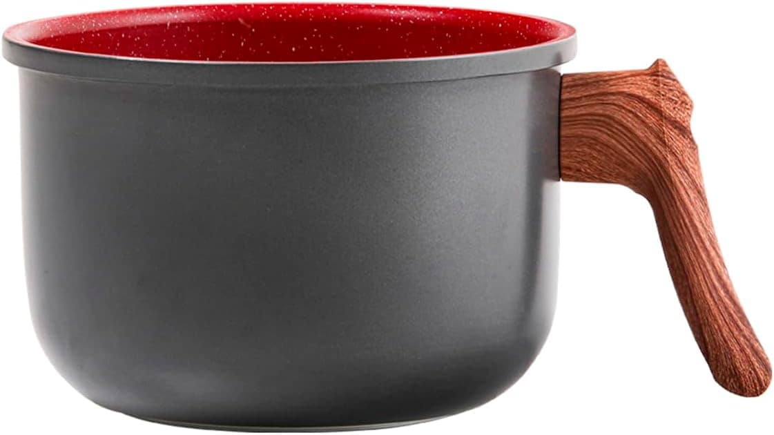 Leiteira em Alumínio com Revestimento Cerâmico Vermelho Márm...