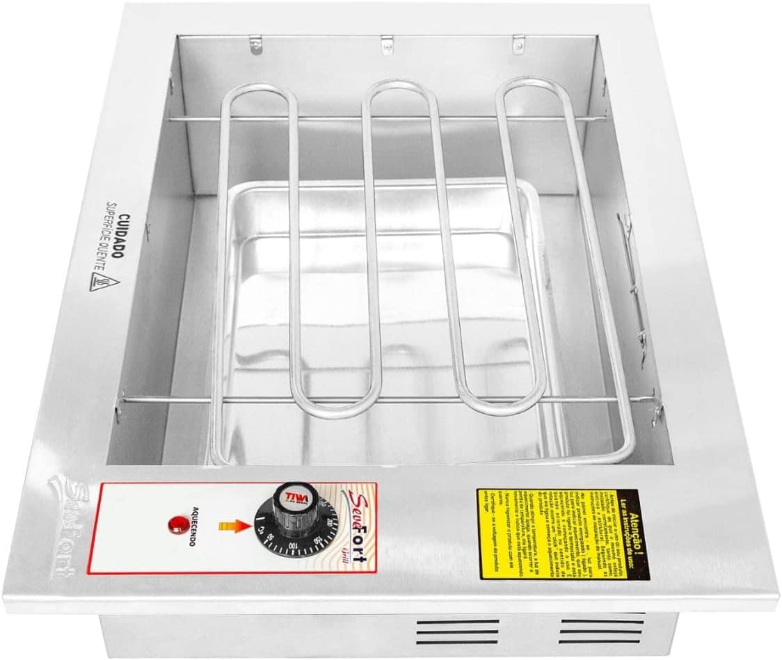 Churrasqueira Elétrica de Embutir com Grelha Argetina, Sem f... - Image 6