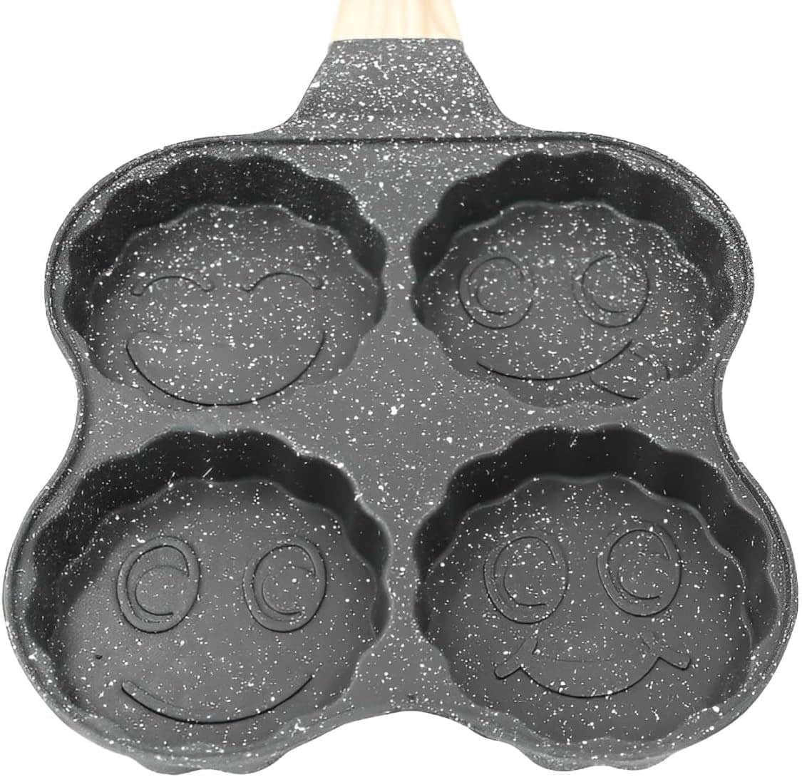 Frigideira Antiaderente com Alça e 4 Divisões para Ovos, Pan... - Image 3