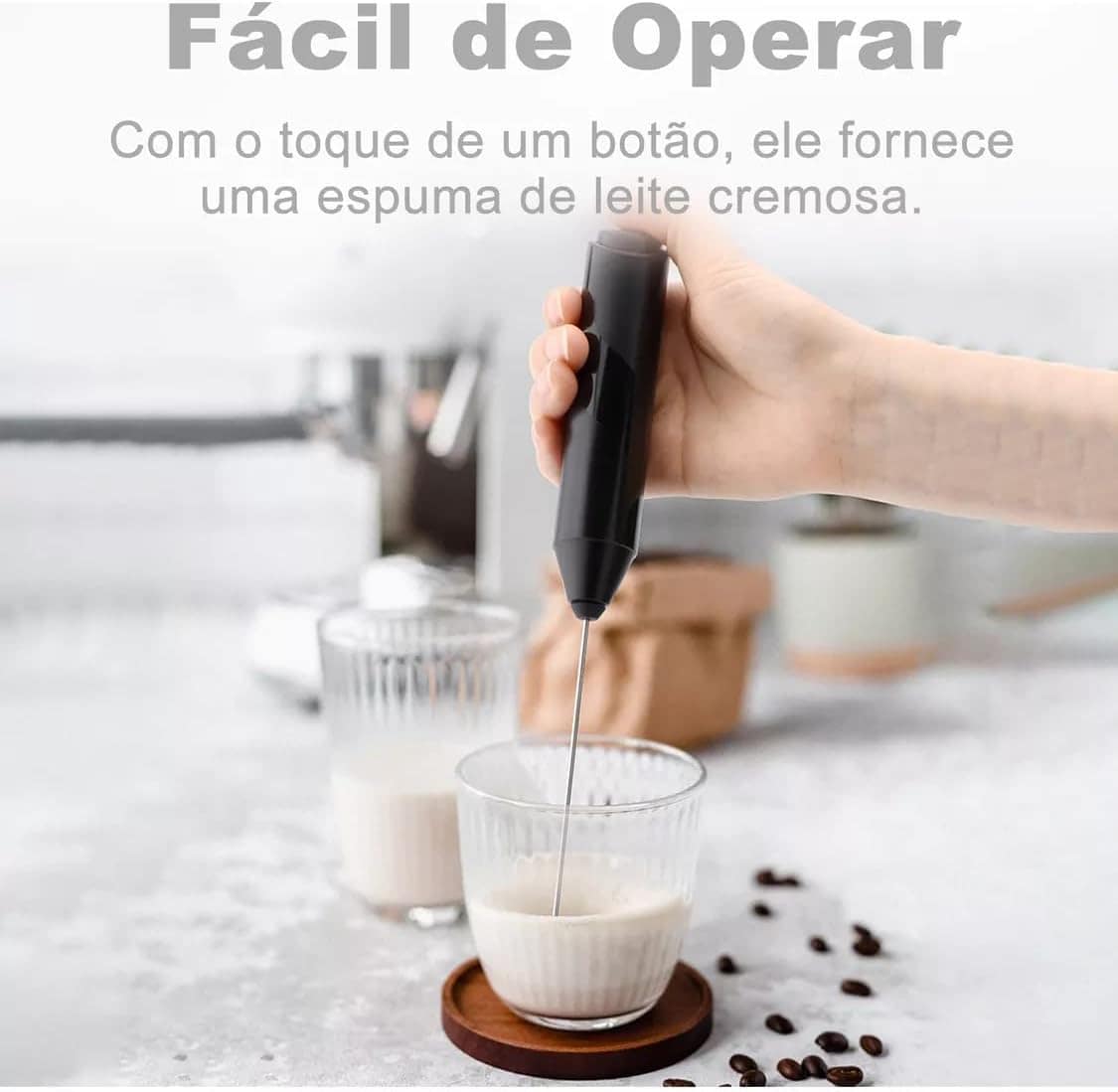 Mini Mixer Bebidas de Aço Inox Misturador Mixer Elétrico de ... - Image 5