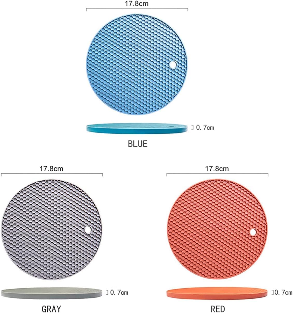 Descanso de Panela em Silicone - Apoio de Panela quente (CIN... - Image 3
