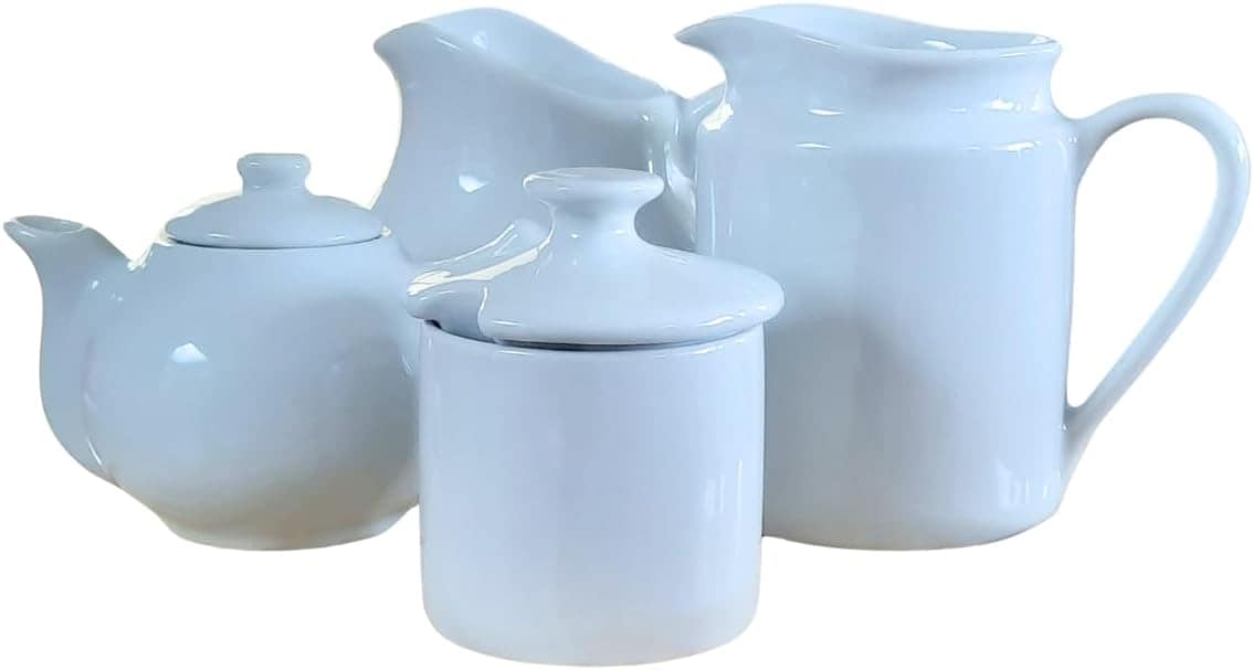 Jogo Café Chá Mesa Posta, Bule Chaleira 400ml + Açucareiro 2... - Image 4