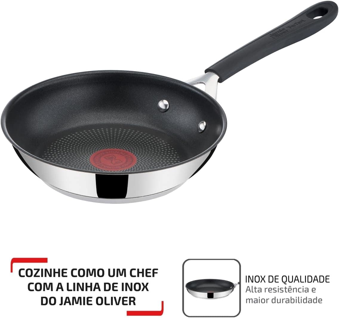 Frigideira Aço inox Com Indução Tefal Jamie Oliver 20cm - Image 2