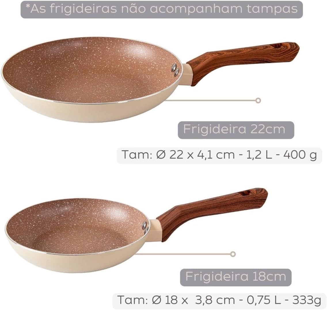 Jogo de Panelas Indução Antiaderente Cerâmico 10 Peças com U... - Image 6