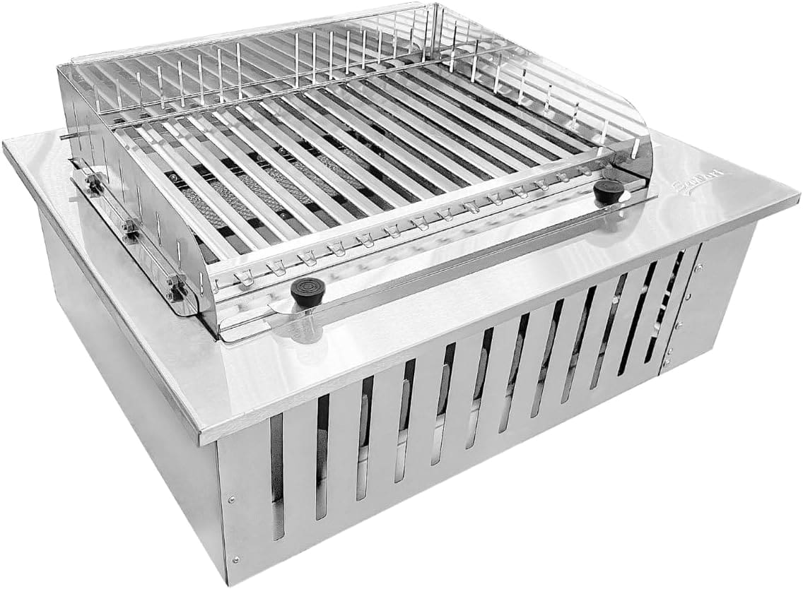 Churrasqueira a Gás de Embutir com Grelha Argetina, Sem fuma... - Image 2