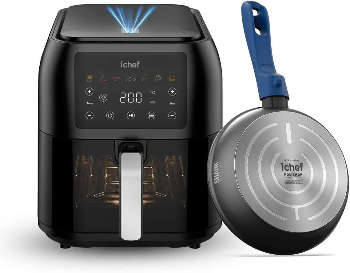 POLISHOP Fritadeira Elétrica Airfryer Max Space 8L (110 Volt... | É bom mesmo? Descubra antes de comprar