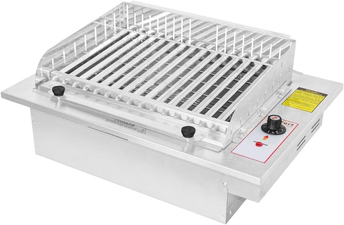 Churrasqueira Elétrica de Embutir com Grelha Argetina, Sem f...