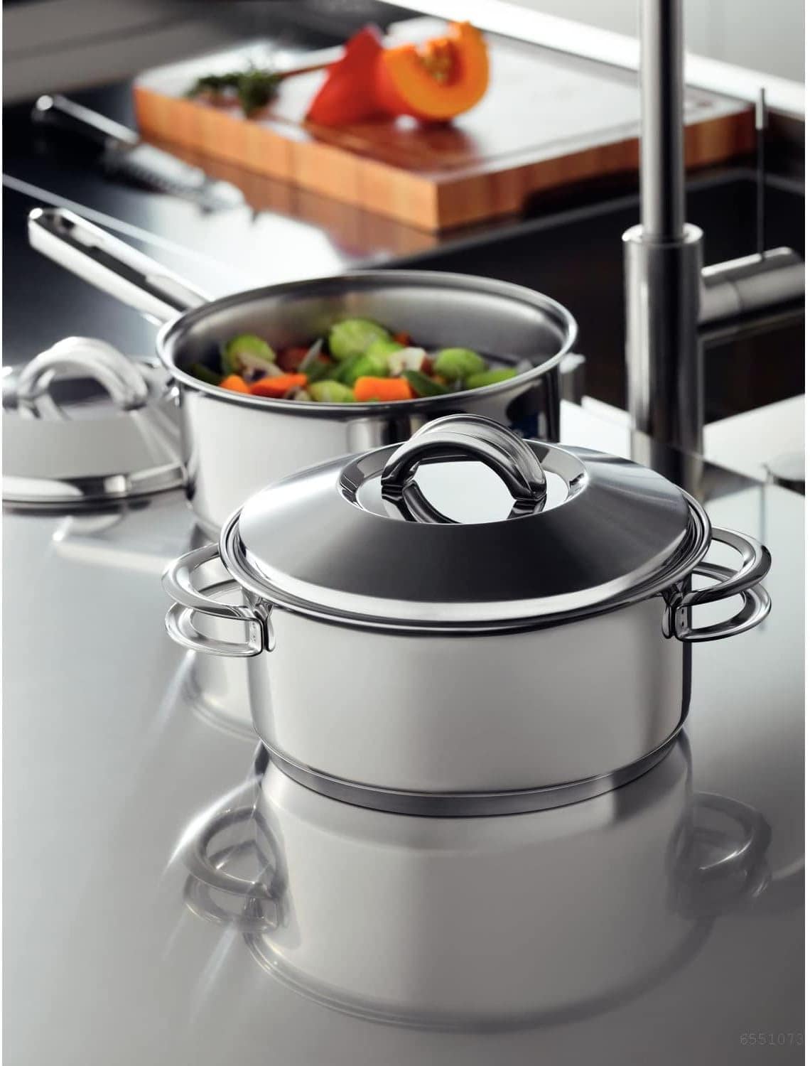 Jogo de Panelas Tramontina Solar em Aço Inox com Fundo Tripl... - Image 6