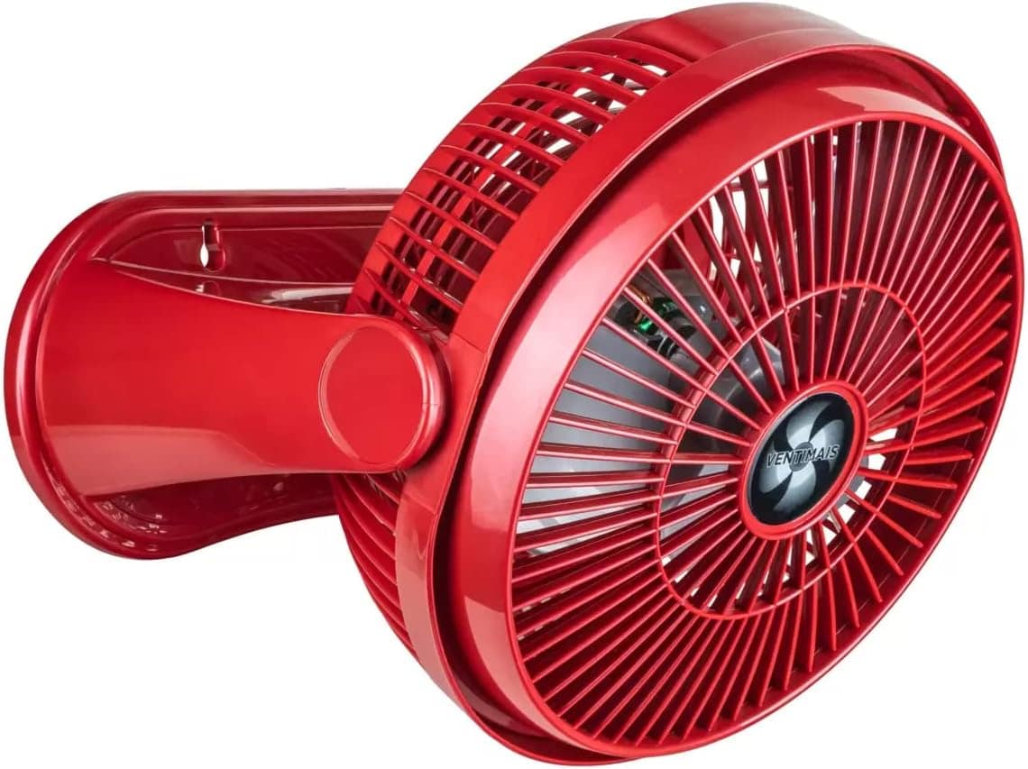 CIRCULADOR DE AR 25CM VERMELHO PRATA 127V VENTIMAIS - Image 2