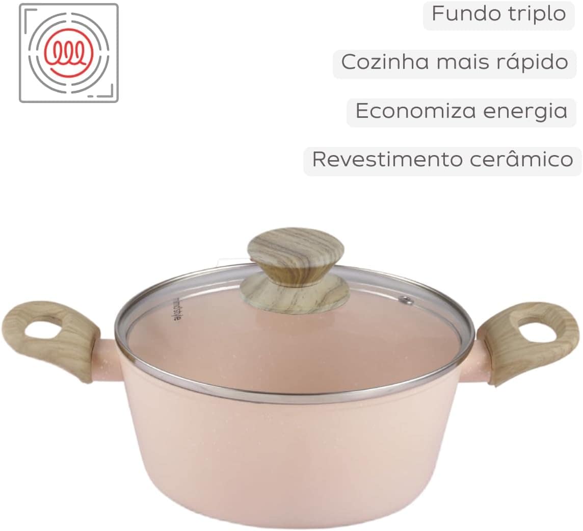 Jogo de Panelas Premium 10 Peças Indução Revestimento Cerâmi... - Image 8