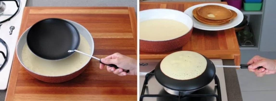 Panquequeira Invertida Panela Frigideira Antiaderente Teflon...