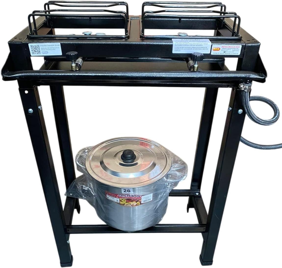 Fogão Industrial de Alta Pressão, 2 Bocas, Modelos Junior e ... - Image 4