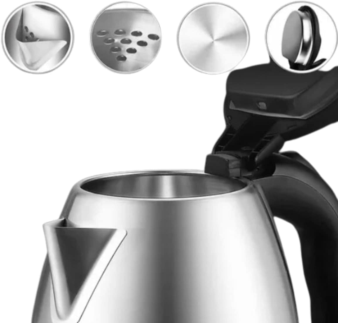 Chaleira Elétrica Bule Jarra Inox 1,8L para chá e café 127v ... - Image 2
