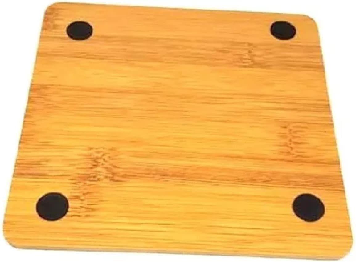 Descanso de panela de madeira 6 peças protege sua mesa - Image 6